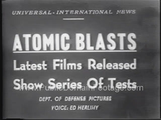 Atomic Bomb Blasts Latest Films Newsreel
