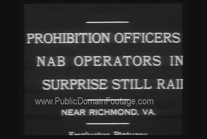 Prohibition Officers Bust Moonshine Still and Operators during Prohibition 1931