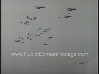 Paratroopers Dropping into Normandy on D-Day