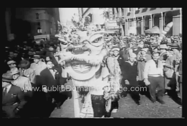 Chinese Dragon in Parade – PublicDomainFootage.com