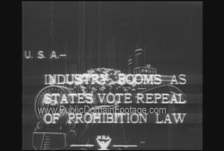 Prohibition Repeal Newsreel