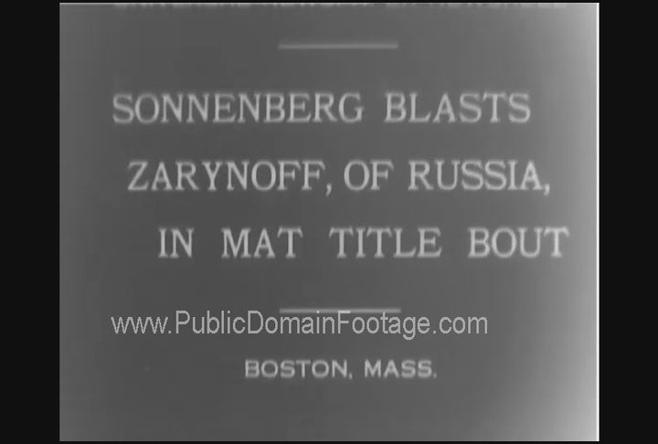 1930's Vintage Wrestling Match Newsreel