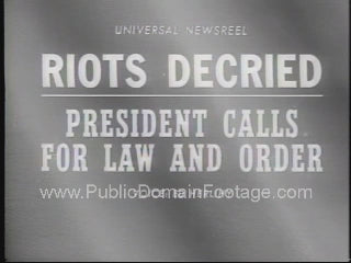 Detroit Civil Rights Riots 1967 Newsreel