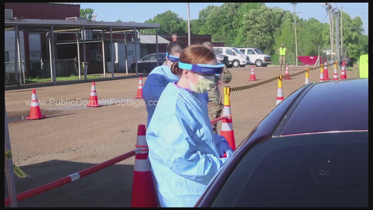 COVID Pandemic - National Guard Assist at Testing Site 2020