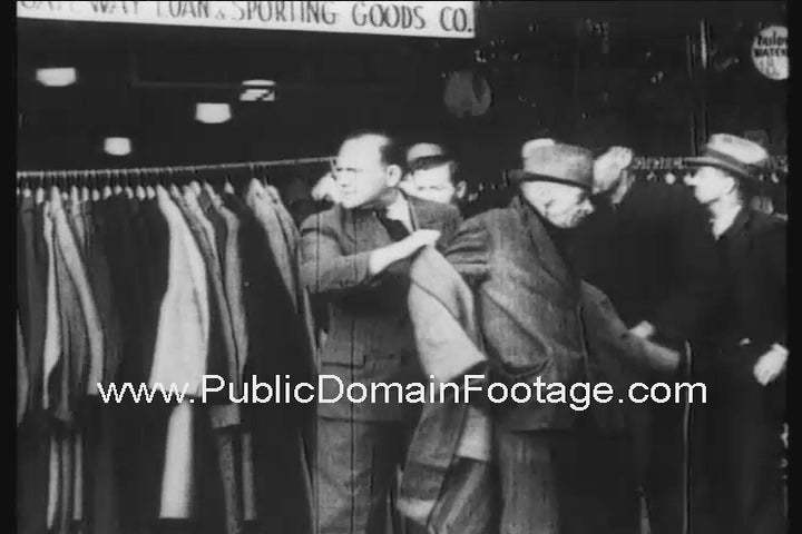 Man Generously Gives Away Coats during the Great Depression 1933