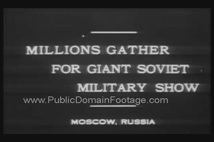Giant Military Parade in Moscow for Soviet Union Socialism 1930