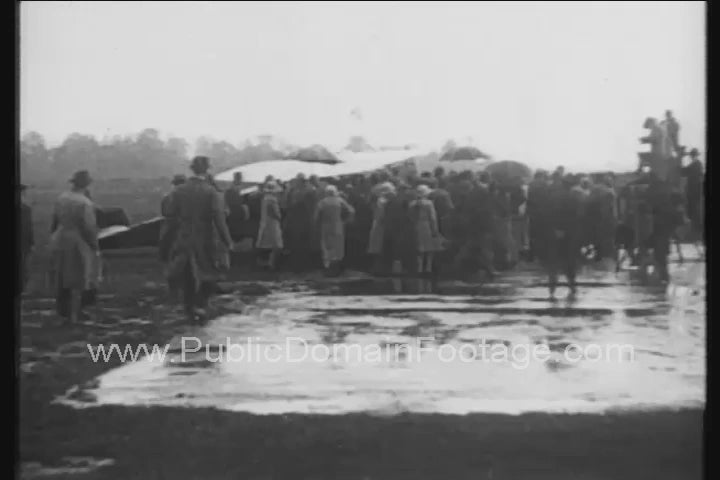 Amelia Earhart after Crossing Atlantic 1932