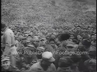 Marilyn Monroe Entertains Troops