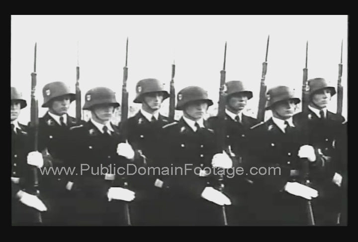 WWII Adolf Hitler Walking Up Steps