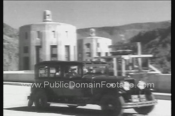 U.S. President Franklin D. Roosevelt FDR Opens Boulder Dam Hoover Dam 1935