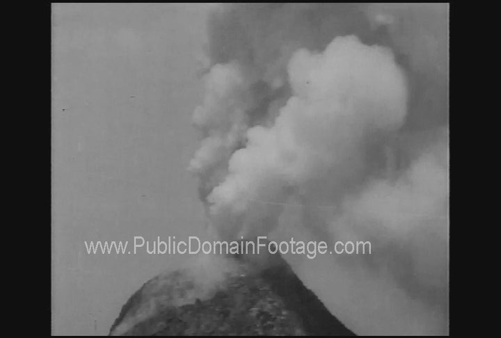 Mount Vesuvius Volcano Erupts 1935