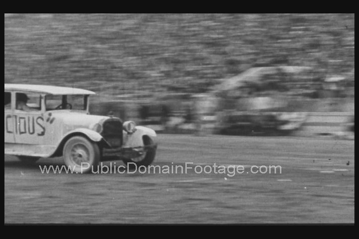 Vintage Stunt Car Drives into Brick Wall 1