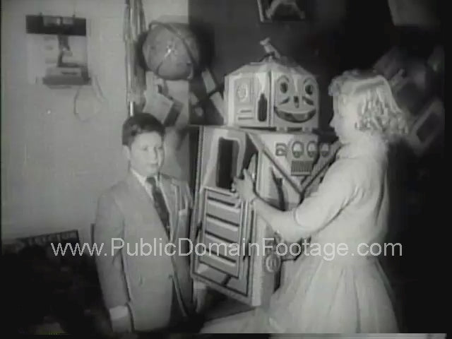 Kids Trying Out the Hottest Christmas Toys 1958